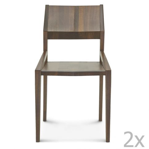 Sada 2 dřevěných židlí Fameg Ingunn - Bonami.cz