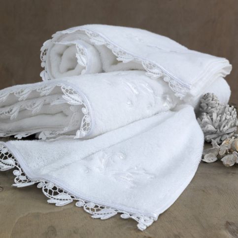 Soft Cotton Luxusní ručník NAKKAS 50x100 cm Bílá - VIP interiér