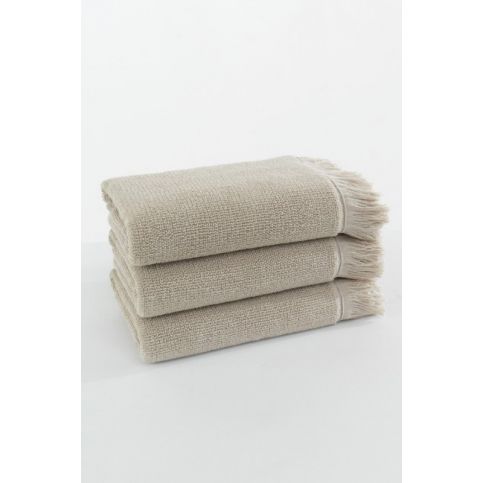 Soft Cotton Malý ručník FRINGE 32x50 cm Světle béžová - VIP interiér