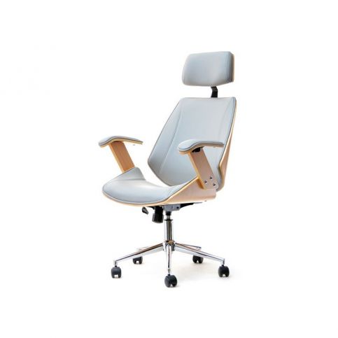design4life Luxusní kancelářská židle PRESINO Šedá - Design4life