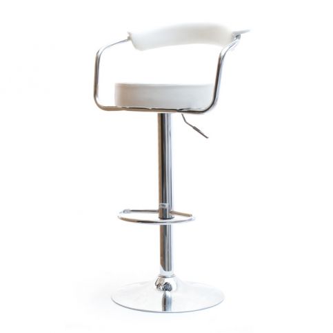 design4life Barová otočná židle MERIT Bílá - Design4life