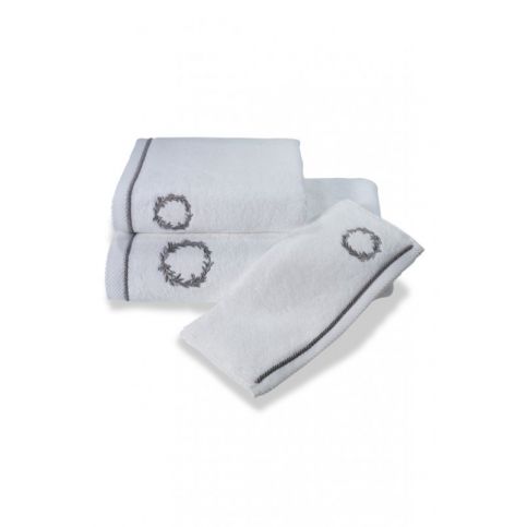 Soft Cotton Dárkové balení ručníků a osušek SEHZADE Bílá / stříbrná výšivka - VIP interiér