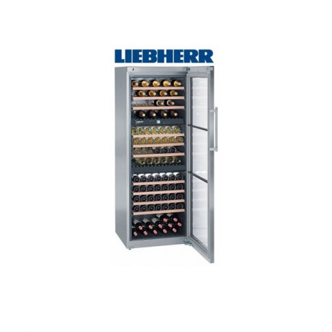 Liebherr WTes 5872 temperovaná vinotéka, 3 nezávislé teplotní zóny, nerez - VIP interiér