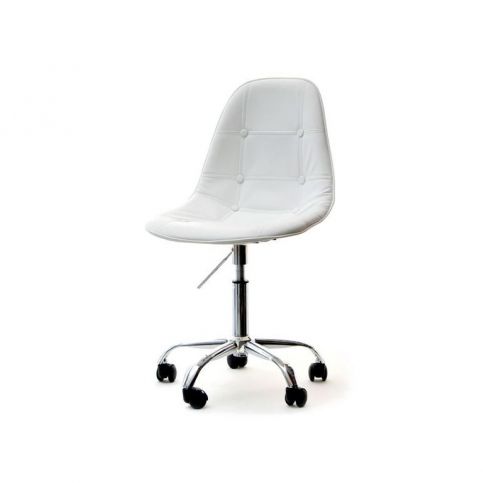 design4life Otočná čalouněná židle MOBI Bílá - Design4life