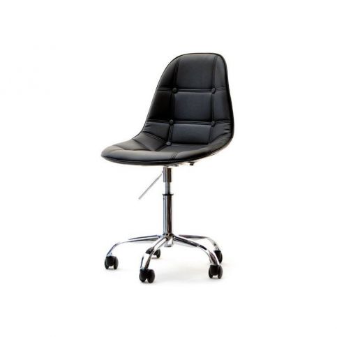 design4life Otočná čalouněná židle MOBI Černá - Design4life