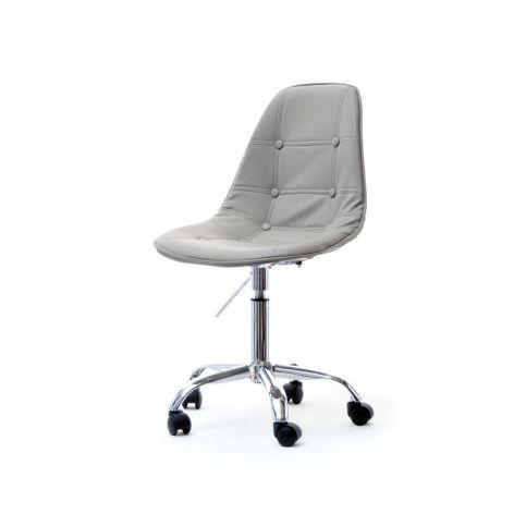 design4life Otočná čalouněná židle MOBI Šedá - Design4life
