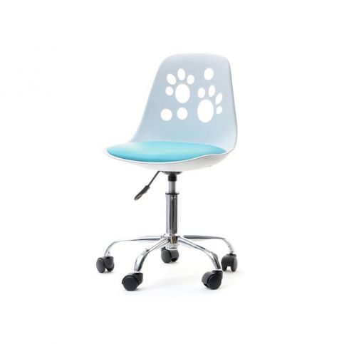 design4life Otočná židle pro děti PETS Bílo-modrá - Design4life