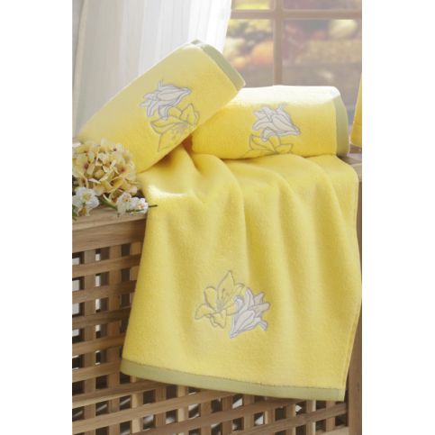 Soft Cotton Malý ručník LILIUM 32 x 50 cm Žlutá - VIP interiér