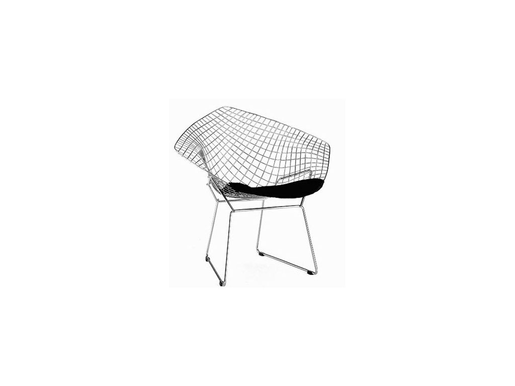 Jídelní židle HarryArm inspirovaná Diamond Armchair černá  - 96design.cz