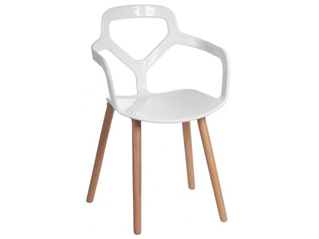 Jídelní židle Nox Wood bílá  - 96design.cz