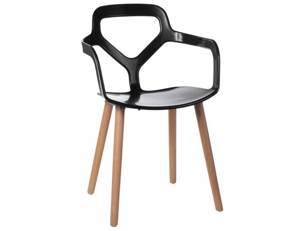 Jídelní židle Nox Wood černá  - 96design.cz