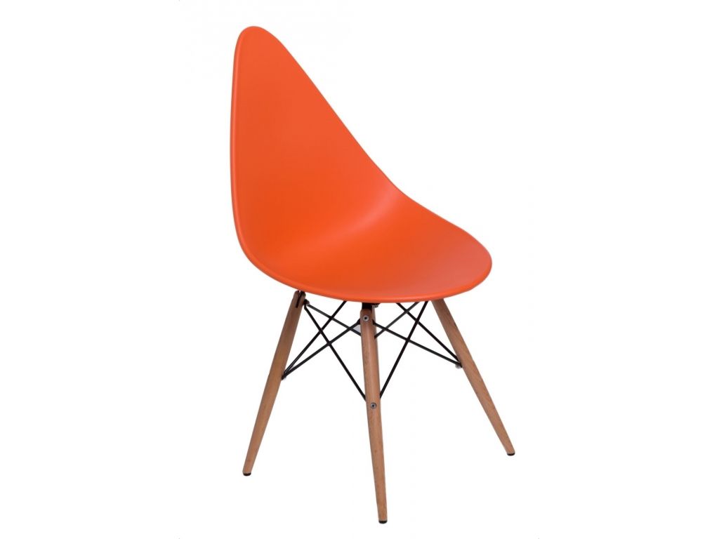 Jídelní židle Rush DSW oranžová  - 96design.cz