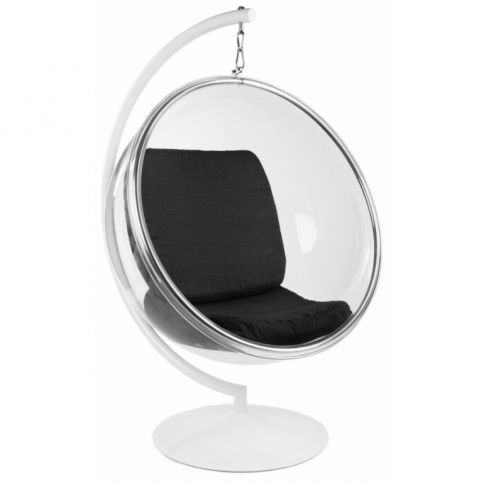 Křeslo Ball Chair ring s černým sedákem na podstavci 41482 CULTY - Designovynabytek.cz