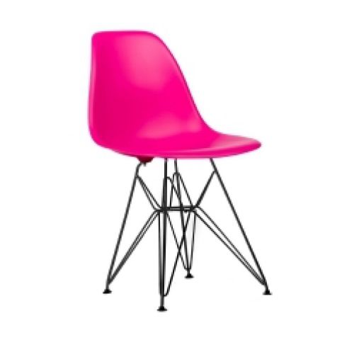 Židle DSR, růžová (RAL 9005)  - Designovynabytek.cz