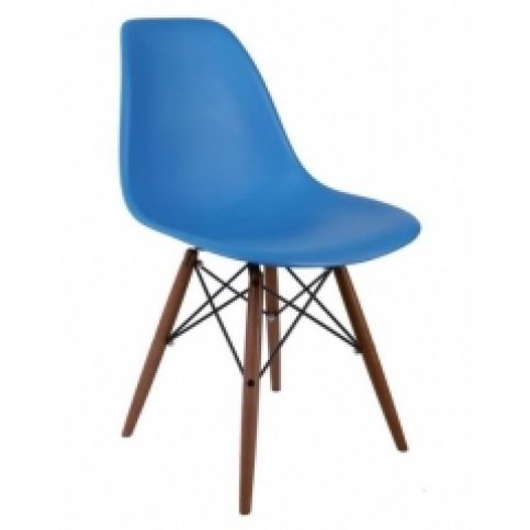 Židle DSW, královsky modrá (Tmavý buk)  S25161 CULTY + - Designovynabytek.cz