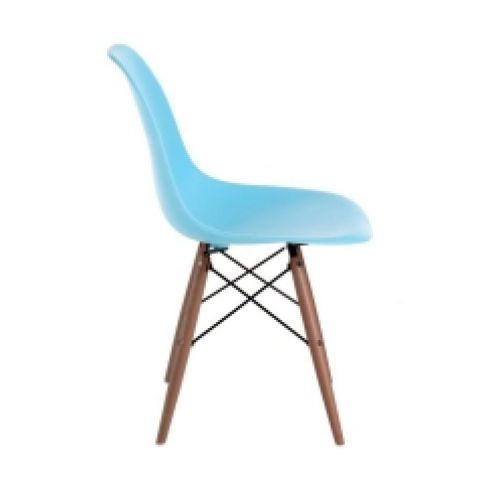 Židle DSW, sky blue (Tmavý buk)  - Designovynabytek.cz