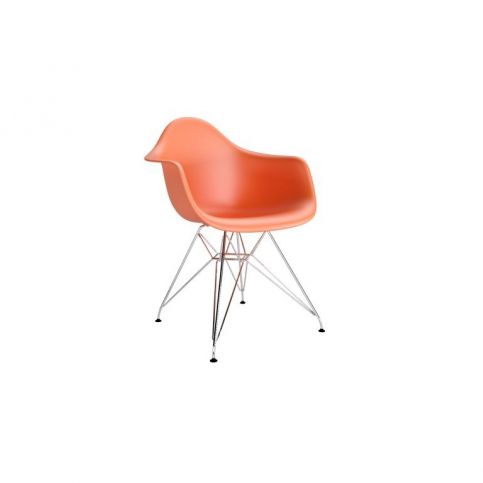 Designová židle DAR, oranžová (RAL 9005)  - Designovynabytek.cz