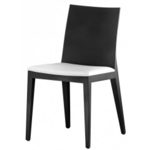 Moderní dřevěná židle TWIG 429 (Černě lakové dřevo)  - Designovynabytek.cz