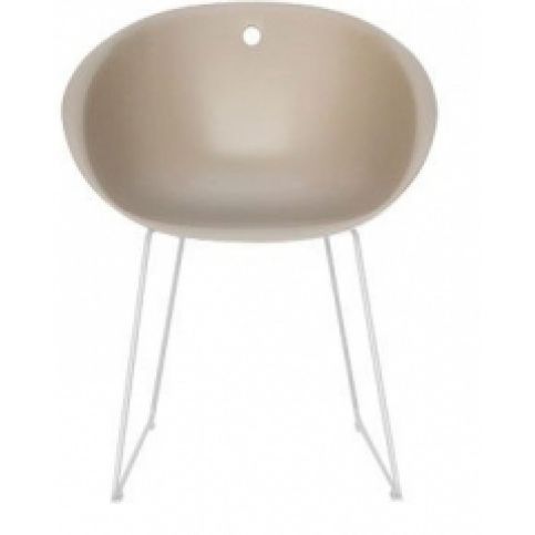 Plastová židle GLISS 920 (Světlá káva)  - Designovynabytek.cz