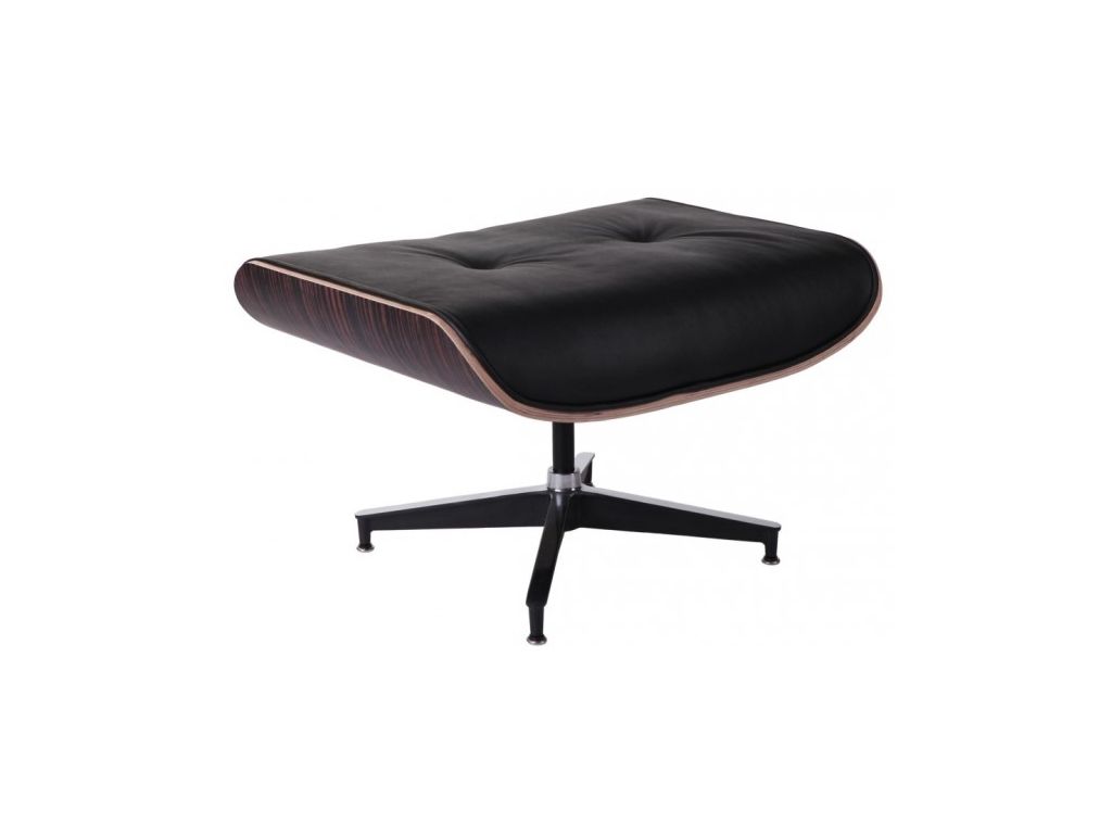 Podnožka Vip inspirovaná Lounge Chair černá  - 96design.cz