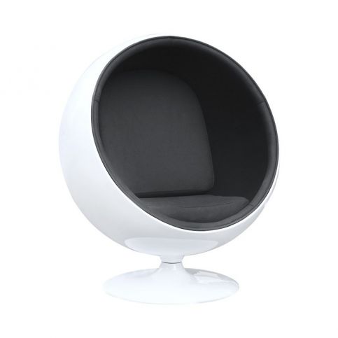 Designové křesílko Ball Chair, bílá/černá 5391 CULTY - Designovynabytek.cz
