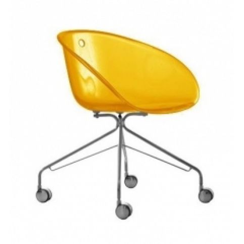 Konferenční židle Gliss 968 (Transparentní žlutá)  - Designovynabytek.cz