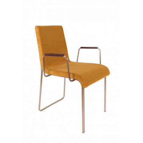 Sada 2 žlutých židlí s područkami Dutchbone Fiore - Bonami.cz