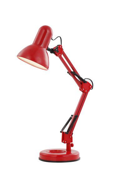 Globo 24882 stolní lampa Famous 1x40W | E27 - vypínač na těle, nastavitelné, červená - Dekolamp s.r.o.