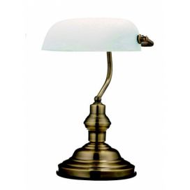 Globo 2492 stolní lampa Antique 1x60W | E27 - alabastr, bílá