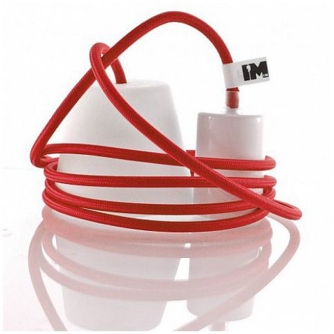 IMINDESIGN Silikon 1-závěsná žárovka, red/white - Alhambra | design studio