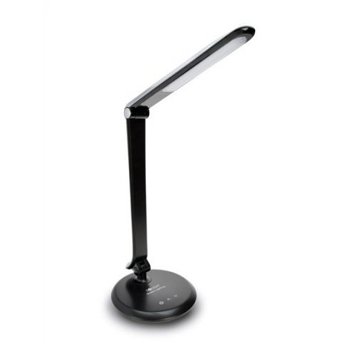 LED stolní lampička dotyková, 8W, plynulá regulace jasu, 5300K, šedo-černá barva + poštovné zdarma - Rozsvitsi.cz - svítidla