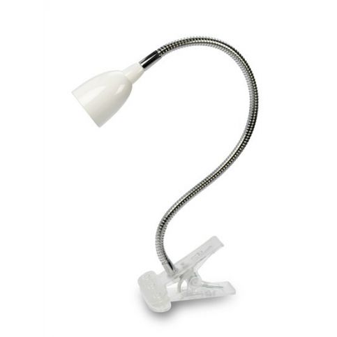 LED stolní lampička se skřipcem, 2.5W, 3000K, clip, bílá barva - Rozsvitsi.cz - svítidla