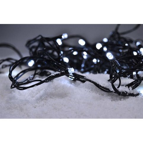 LED vánoční řetěz, 120 LED, 20m, přívod 5m, 8 funkcí, IP44, bílý + poštovné zdarma - Rozsvitsi.cz - svítidla