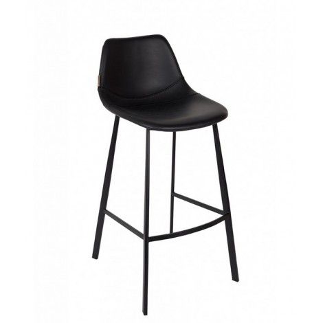 Sada 2 černých barových židlí Dutchbone Franky, výška 106 cm - Bonami.cz