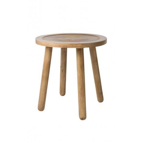 Odkládací stolek z mangového dřeva Zuiver Dendron, ⌀ 43 cm - Bonami.cz