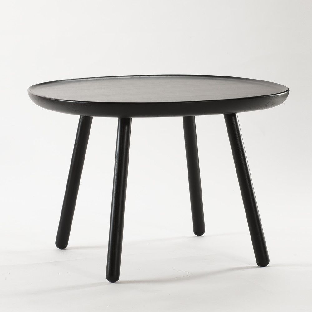 Černý stolek z masivu EMKO Naïve, ø 64 cm - Bonami.cz
