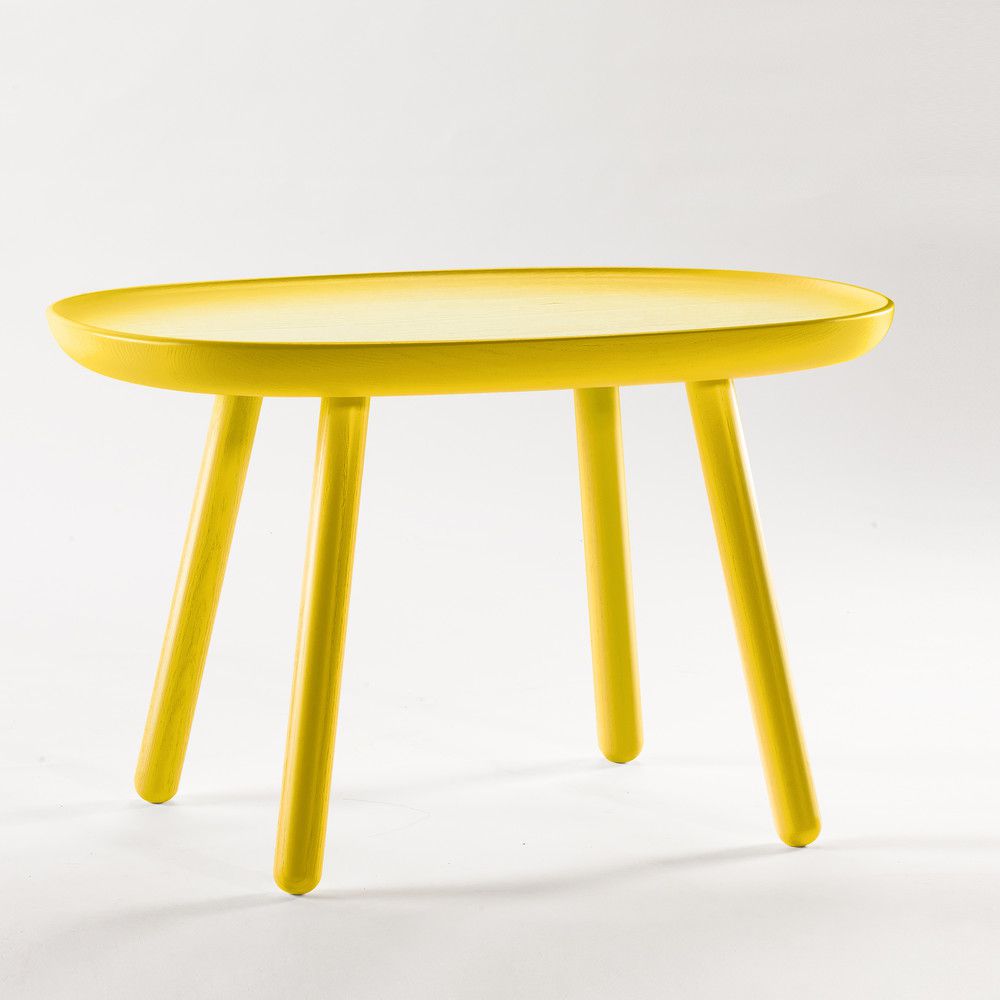 Žlutý stolek z masivu EMKO Naïve, 61 x 41 cm - Bonami.cz