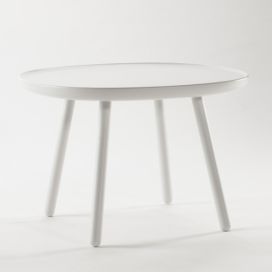 Bílý stolek z masivu EMKO Naïve, ø 64 cm