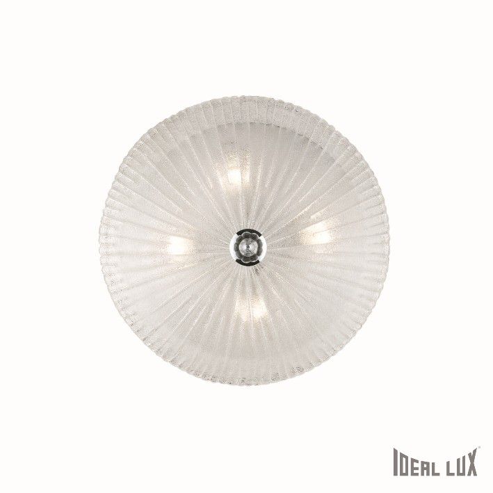 přisazené nástěnné a stropní svítidlo Ideal lux Shell PL4 008615 4x60W E27  - transparentní - Dekolamp s.r.o.