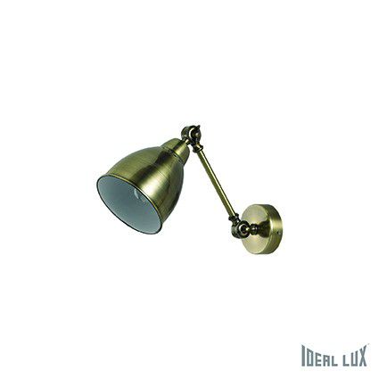 nástěnná lampa Ideal Lux Newton TL1 027876 E27 1x60W  - bronzová - Dekolamp s.r.o.