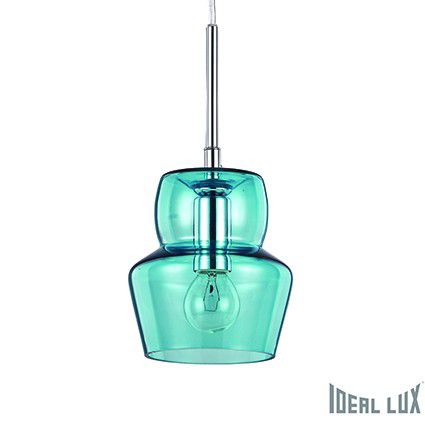 závěsné svítidlo - lustr Ideal lux Zeno SP1 036120 Small 1x40W E14  - sklo a kov - Dekolamp s.r.o.