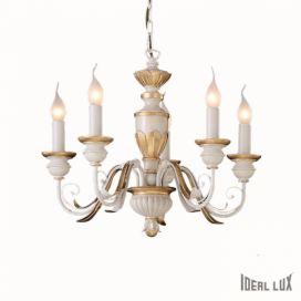 závěsné stropní svítidlo Ideal lux Firenze SP5 012865 5x40W E14  - rustikální