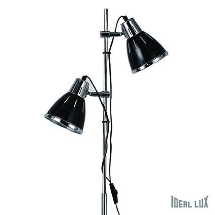 stojací lampa Ideal lux Elvis 001197 PT2 2x60W E27  - černá - Dekolamp s.r.o.