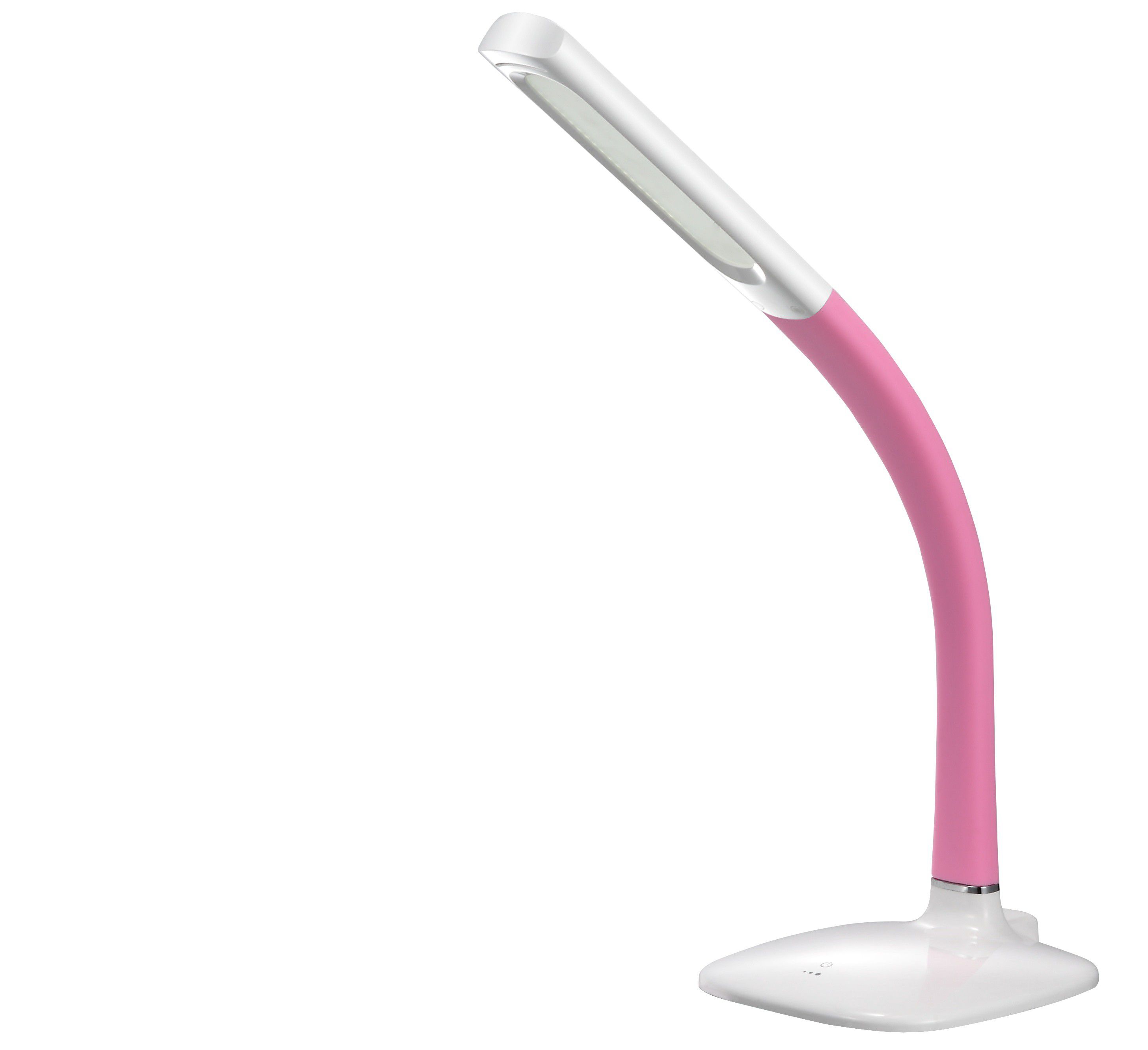 Immax LED Stmívatelná stolní lampa se sklápěcím ramenem LED/8W/230V/12V růžová -  Svět-svítidel.cz