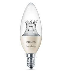 Philips LED Scene Switch 5,5-4-2W/40W E14 WW B38 CL D mini lotus 3 barvy  2700-2500-2200K - Svítidla FEIM