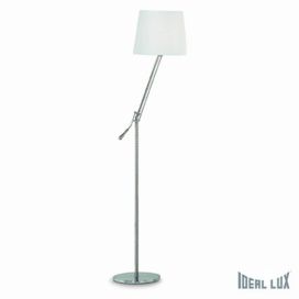 stojací lampa Ideal lux Regol PT1 014609 1x60W E27  - nikl/bílá