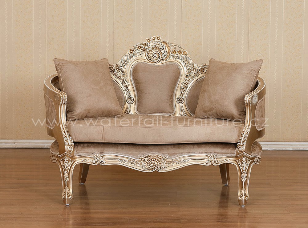 Malé zlaté sofa - Waterfall® designový nábytek