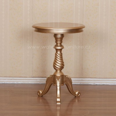 Malý zlatý odkládací stolek - Waterfall® designový nábytek