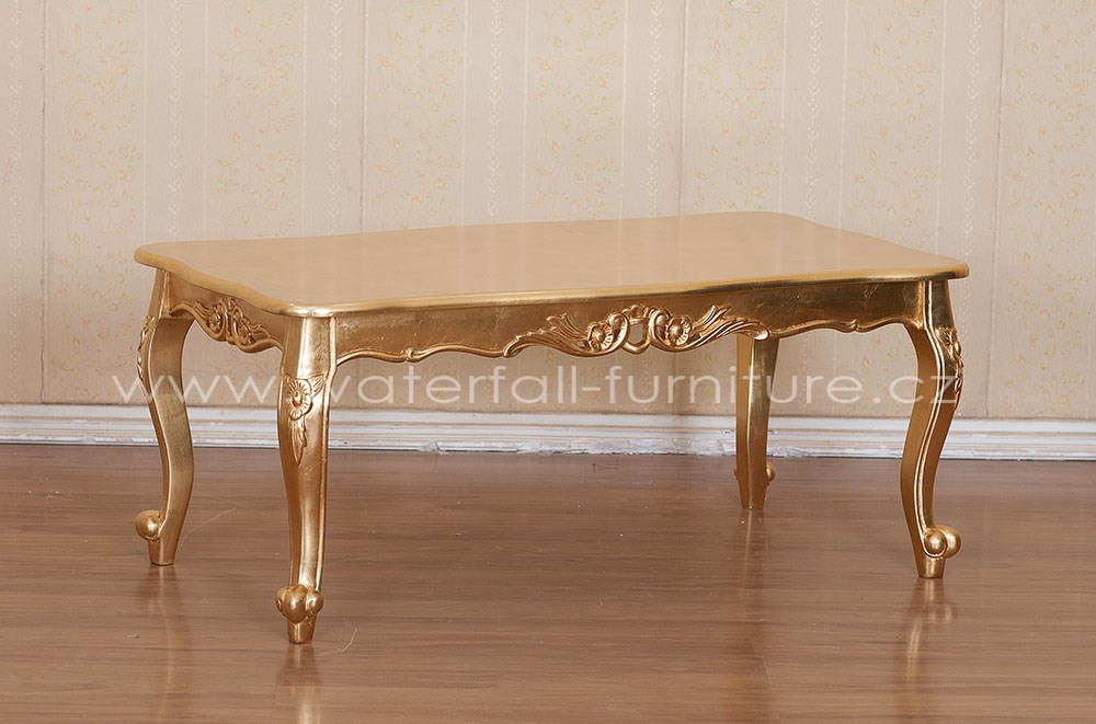 Zlatý konferenční stolek - Waterfall® designový nábytek