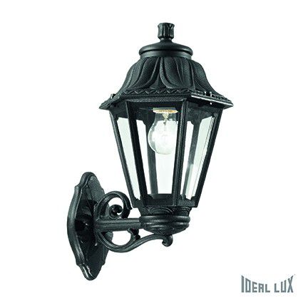 venkovní nástěnné svítidlo Ideal lux Anna AP1 101491 1x60W E27  - černá - Dekolamp s.r.o.